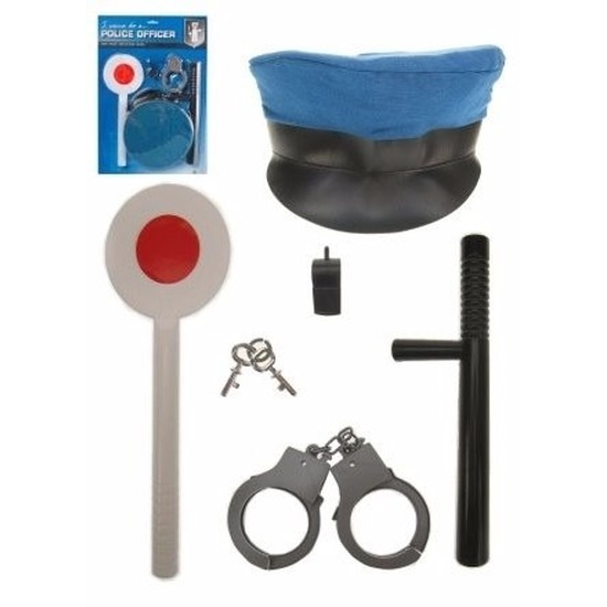 Politie verkleed accessoires set - 5 delig - speelgoed - carnaval - kinderen -