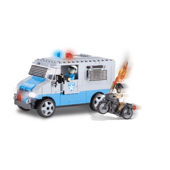 Cobi politiebus bouwstenen set -