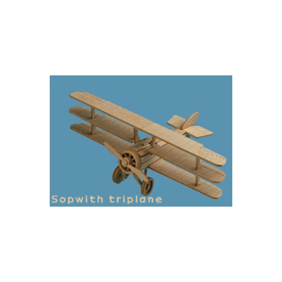 Vliegtuig bouwpakket - Sopwith 853 - 18 x 26 cm - model vliegtuigje bouwen -