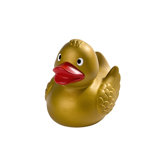 Badeendjes - goudkleurig - 8 cm - gouden drijvende badeend - speelgoed -