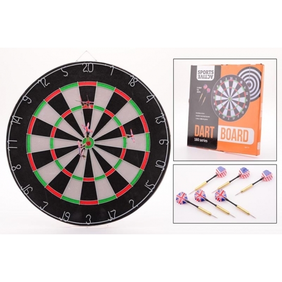 Dartbord - 45 cm - met 6 pijlen - 15 gram - darten -