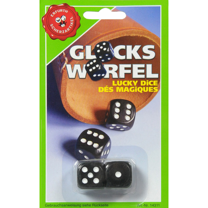 Fopartikelen dobbelstenen - 2x stuks - Altijd zelfde getal gooien - goochelen - vals spelen -