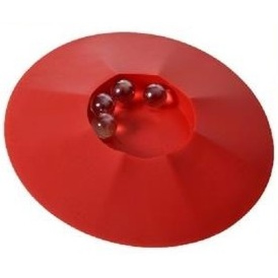 Knikkerpot rood met knikkers 17 cm -