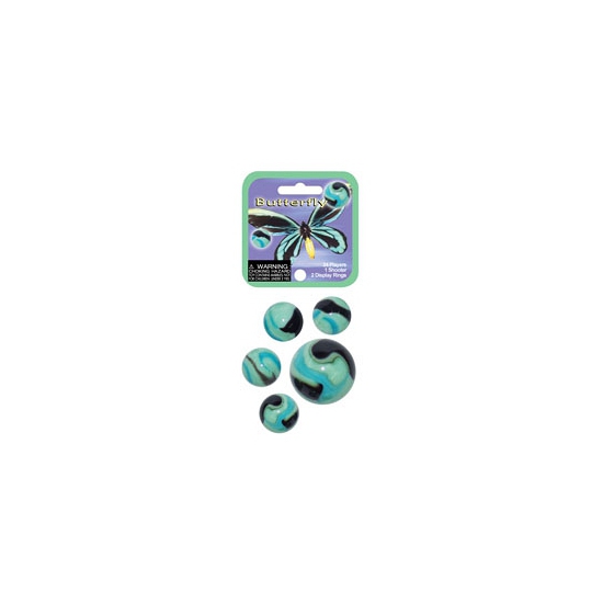 Vlinder kleintjes kinder speelgoed knikkers 21x stuks -