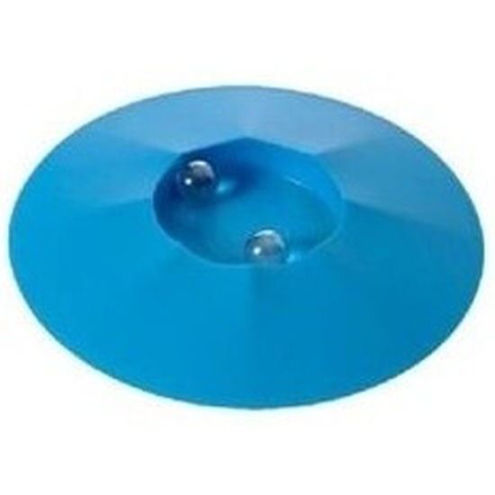 Knikkerpot blauw met knikkers 17 cm -