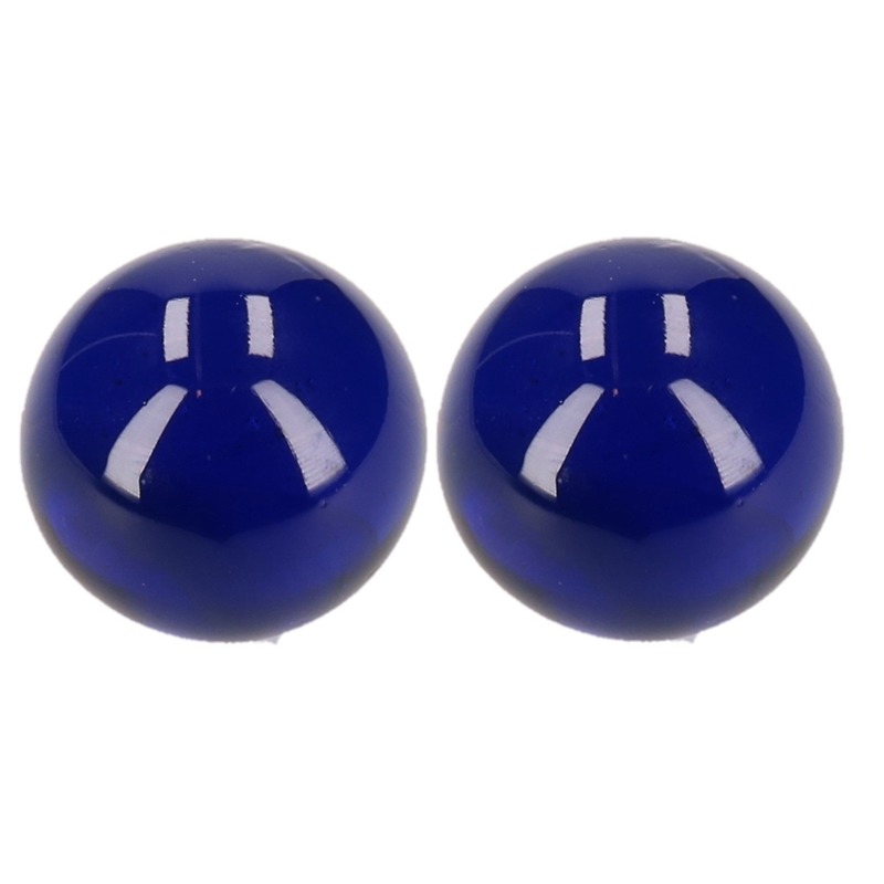 2x Knikkers donkerblauw 6 cm -