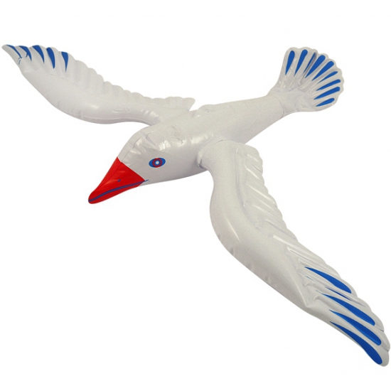 Henbrandt Opblaasbare meeuw vogel - 67 cm - Zeevogels - Maritieme decoraties -