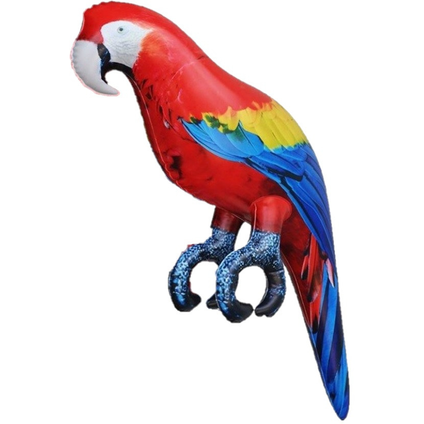 Opblaasbare ara papegaai vogel 25 cm decoratie -