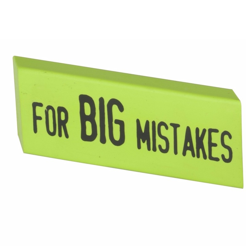 XXL Big Mistake gum 14 x 4,5 cm groen -