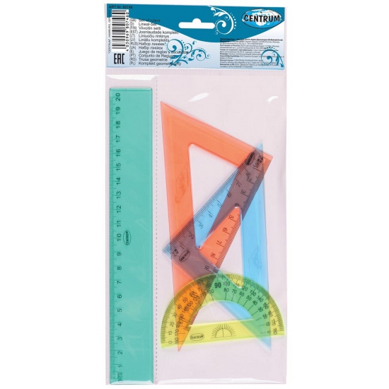 Linialen set 4 delig in etui -