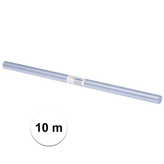 Transparante kaftfolie voor schoolboeken 10 meter -