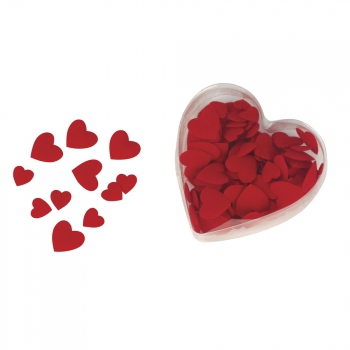 100x stuks luxe velours strooihartjes rood - valentijn versiering / decoratie - strooiblaadjes -