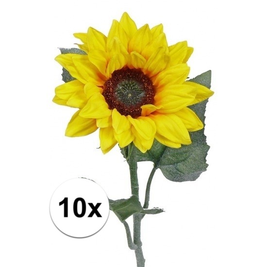 10 Kunst zonnebloemen 81 cm -