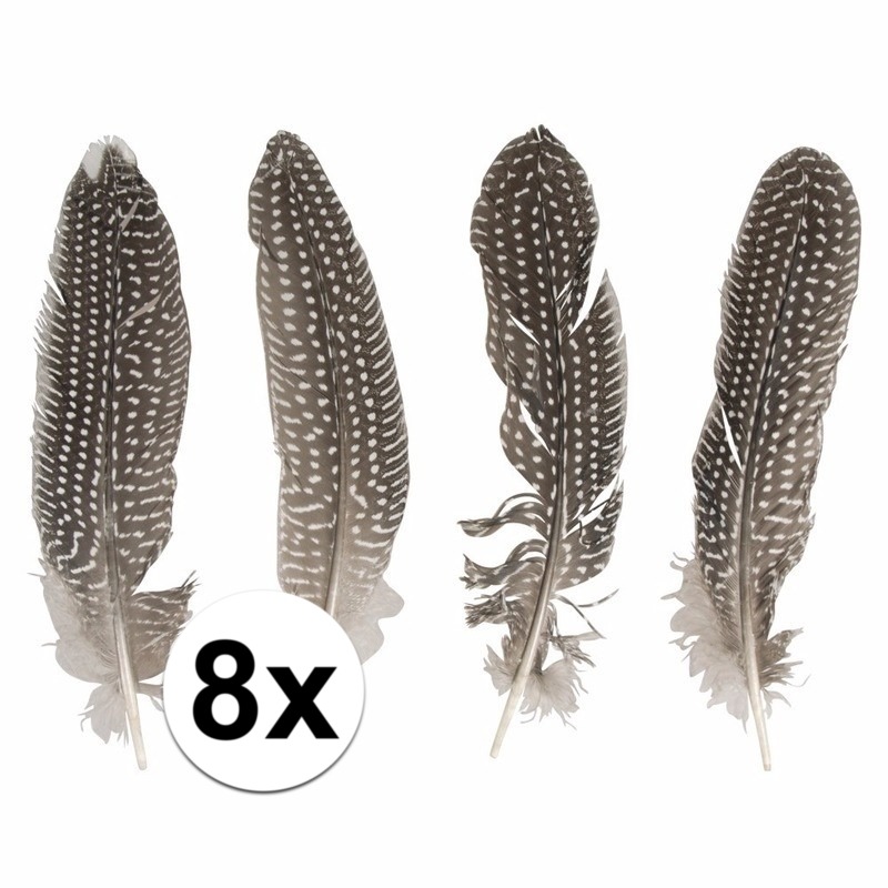 8x Fazanten veren -