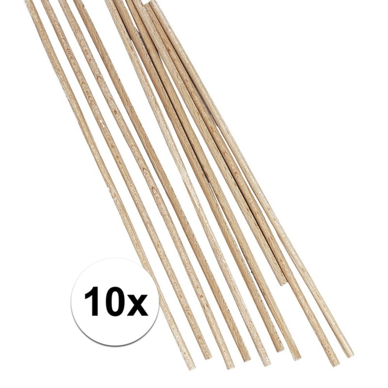 Rayher hobby knutselhoutjes - 25 x 0,5 cm - 10x stuks - naturel - knutselstokjes -