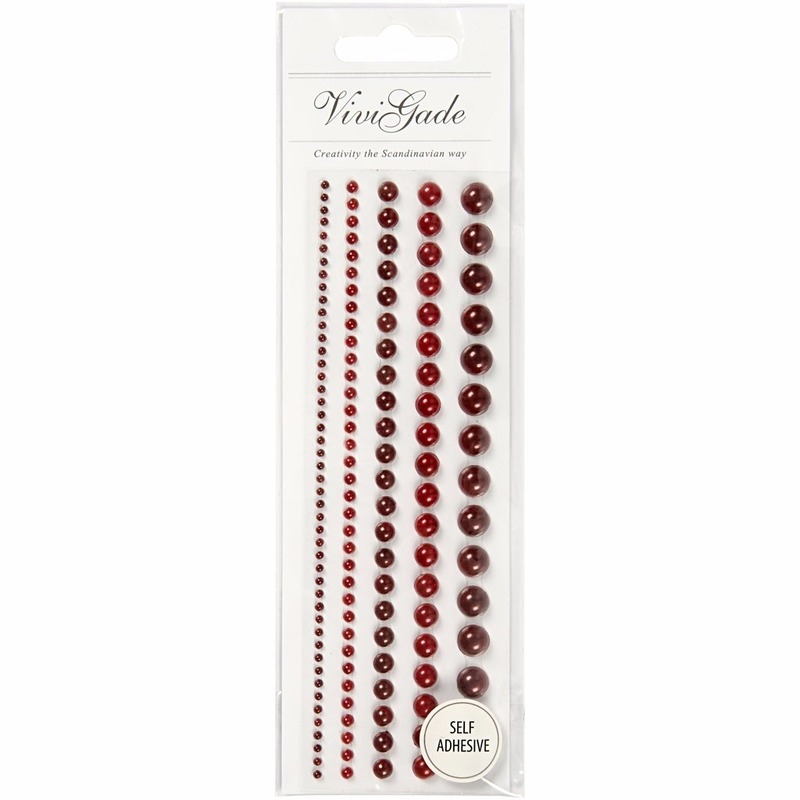 Hobby rode plak parels 140 stuks -