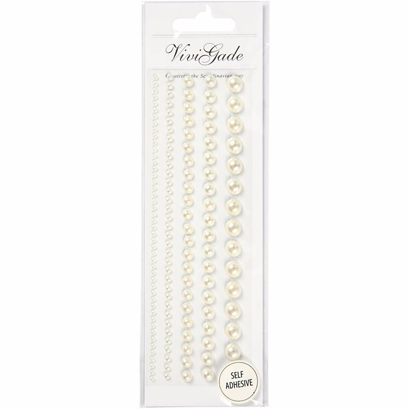 Hobby of carnaval verkleed plak steentjes/gezichtparels - wit - 140x stuks - 2-8 mm -