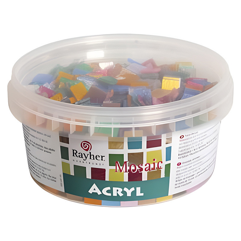 Mozaiek steentjes 300 gram glitter kleuren -