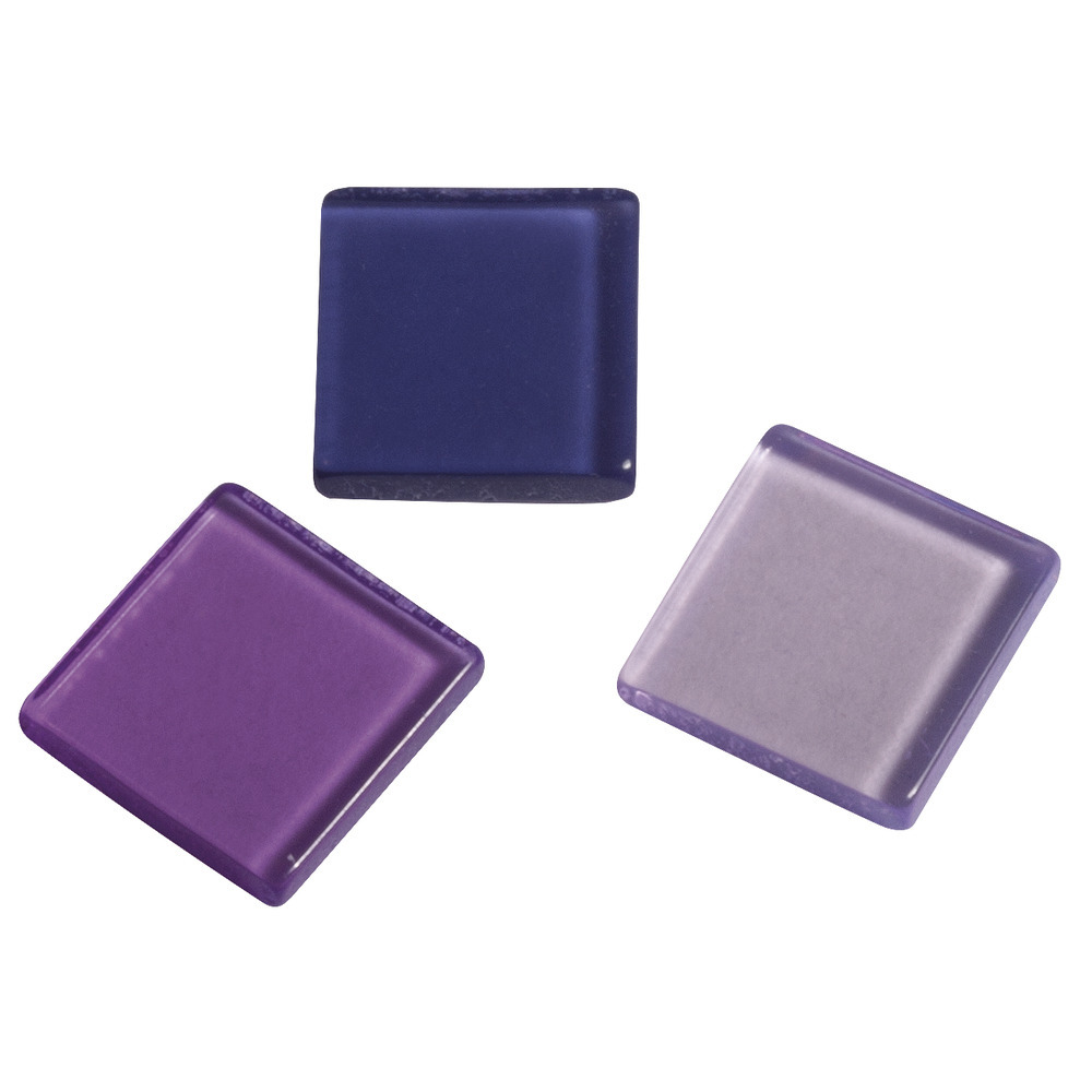 Mozaiek steentjes/tegeltjes - 205x stuks - paars - 1 x 1 cm - Mozaieken maken - Kunststof -