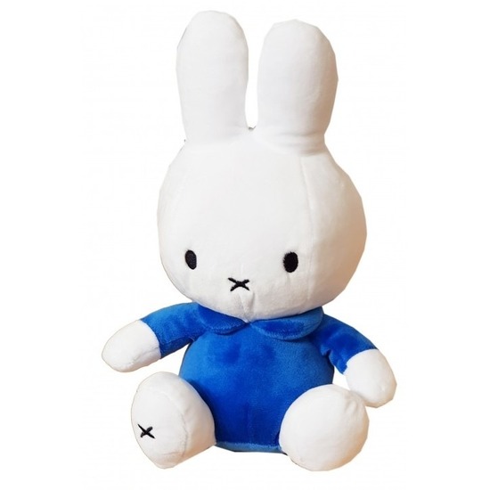 Pluche wit/blauwe Nijntje knuffel 25 cm baby speelgoed -