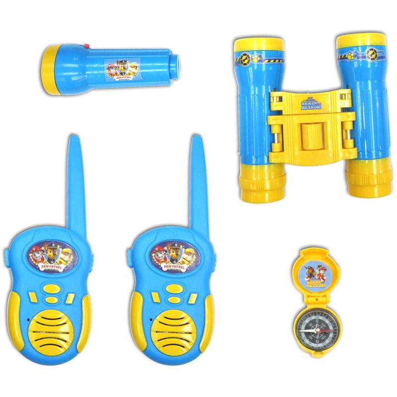 Paw Patrol walkie talkies/verrekijker/kompas voor kinderen -