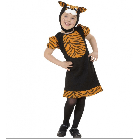 Tijger jurkje voor kleuters 110 -