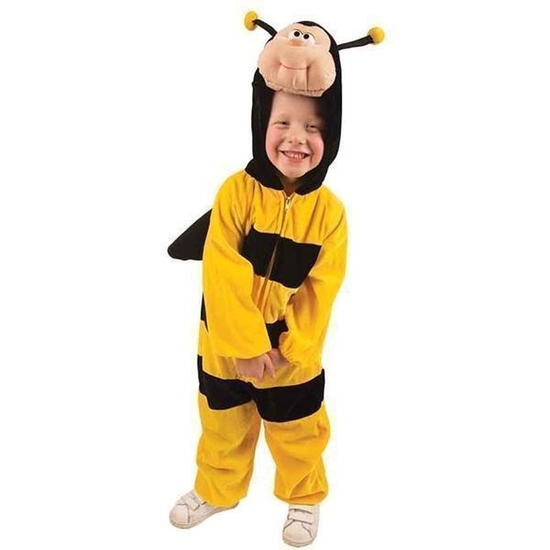 Pluche bijen dieren verkleed kostuum kinderen 128 -
