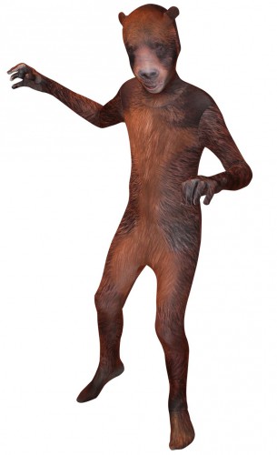 Originele morphsuit grizzly beer voor kids 10-12 jaar (152) -