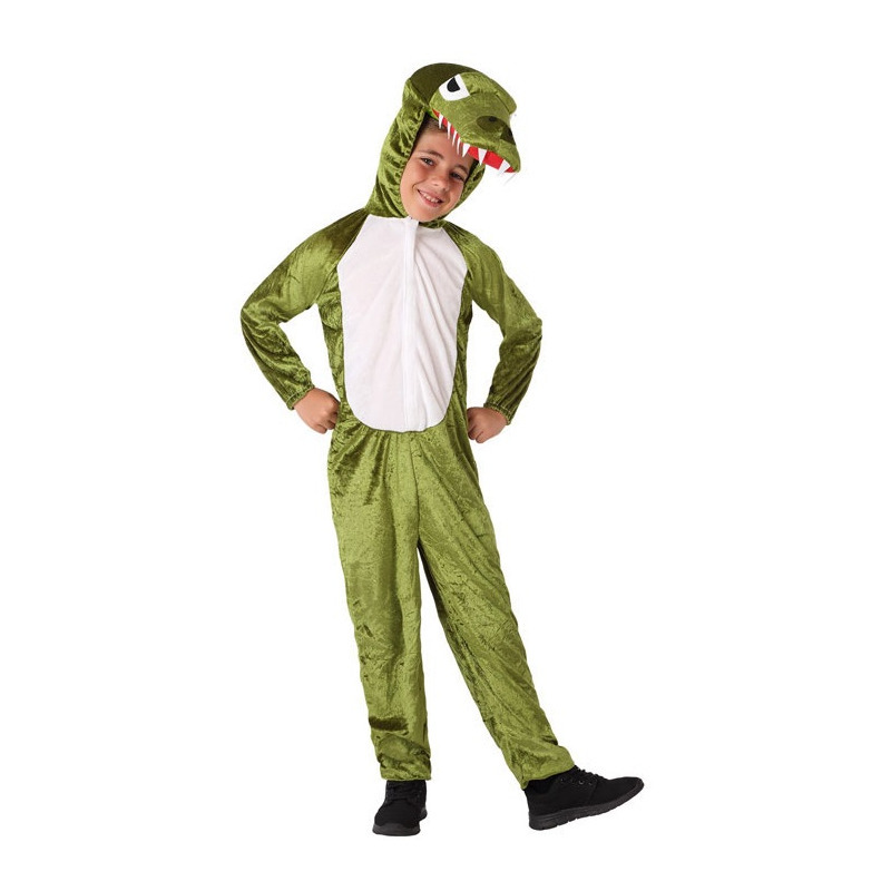 Krokodil Croco verkleed dierenpak kostuum - voor kinderen - groen 140 (10-12 jaar) -