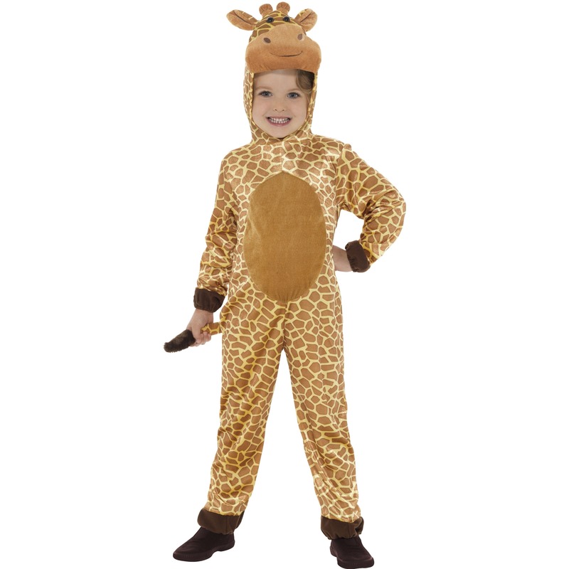 Giraffe verkleedkleding - kinderen - polyester - dierenpak - kostuum - onesie 130-143 (7-9 jaar) -