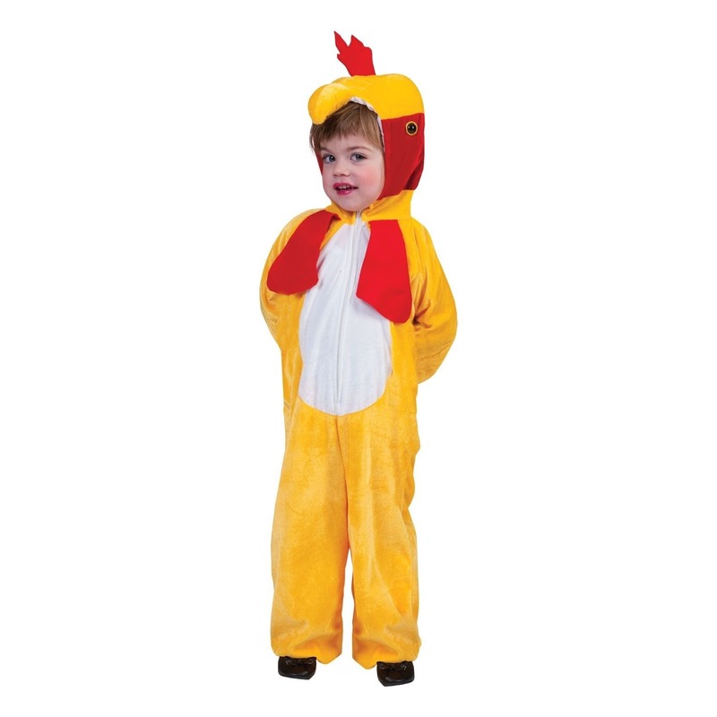 Haan/kip dieren verkleedkleding - onesie - voor kinderen - kostuum kippen/hanen 140 (10 jaar) -