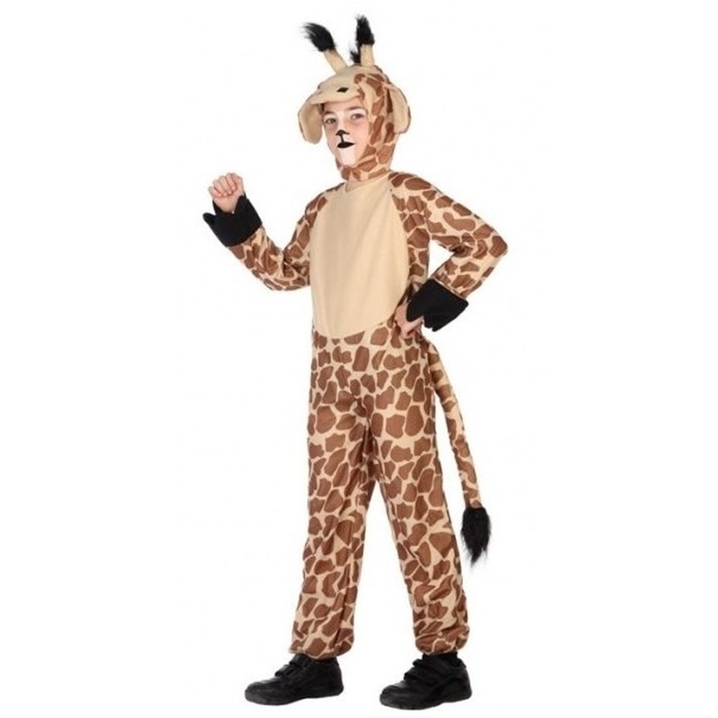Dierenpak verkleed kostuum giraffe voor kinderen 140 (10-12 jaar) -