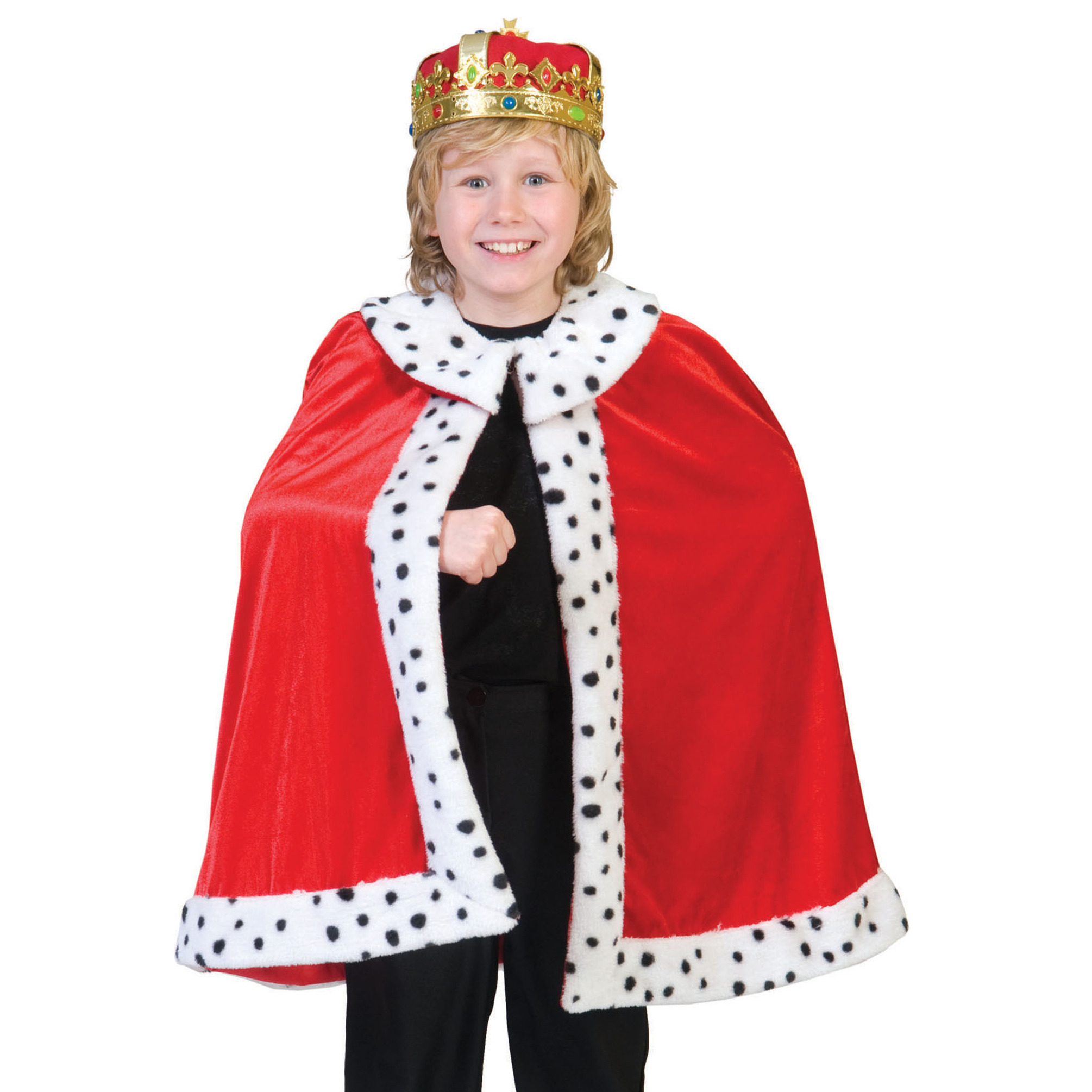 Koning cape voor kinderen 116 -