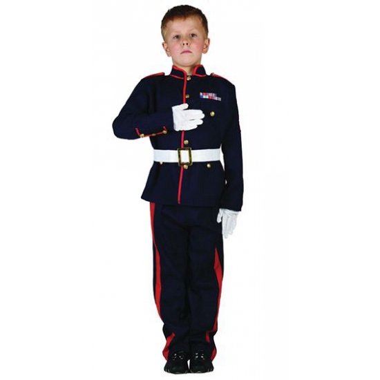 Ceremonieel soldaten kostuum voor jongens 128 - 6-8 jr -