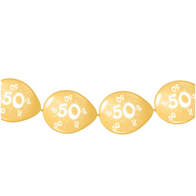 Ballonnenslinger 50 jaar verjaardag thema -