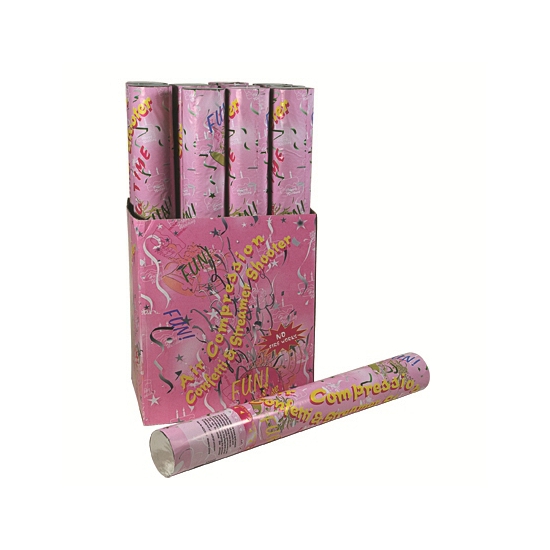 Confetti kanon voor Bruiloft/Huwelijk - 40 cm - witte confetti snippers - kunststof -
