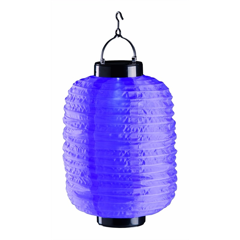 Paarse solar lampion 35 cm -