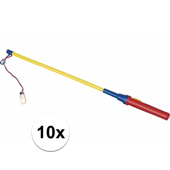 10 lampionstokjes met licht -