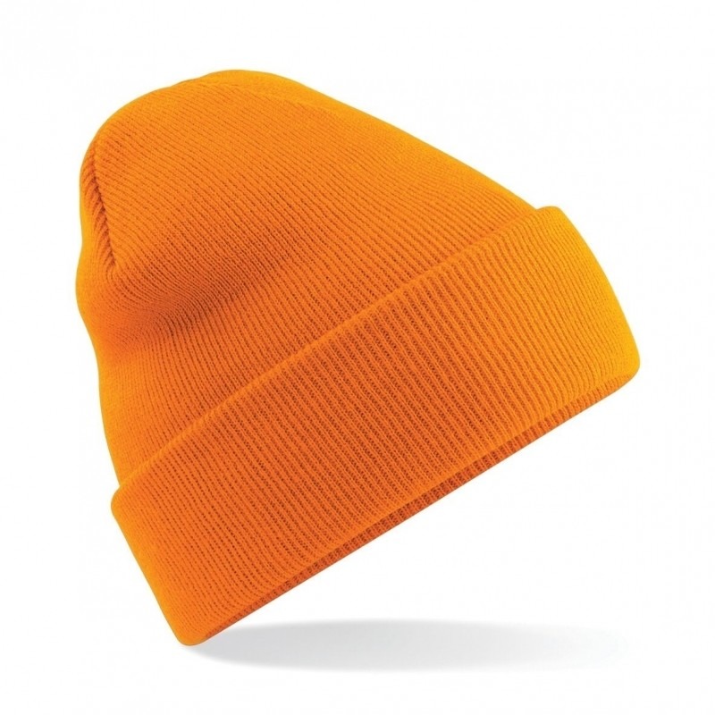 Basic schaatmuts oranje voor volwassenen -