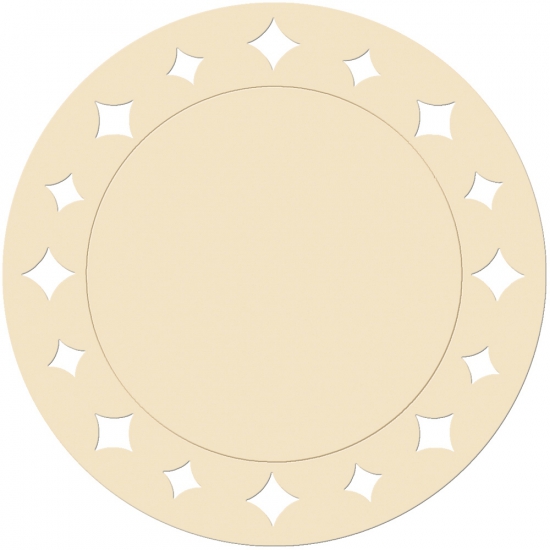 Creme placemats 33 cm -