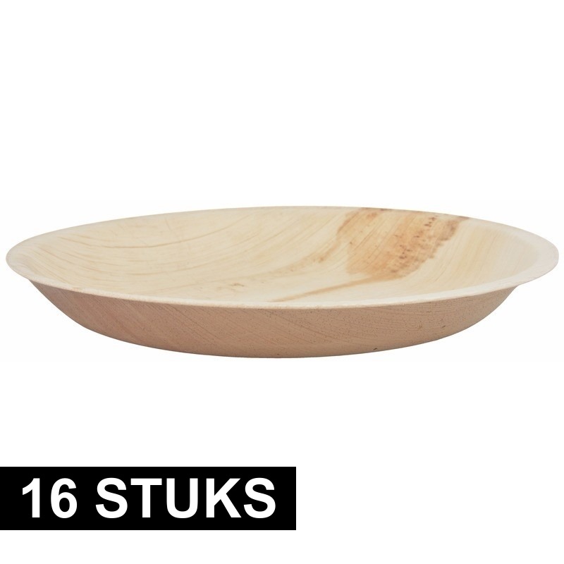 16x wegwerp palmblad borden -