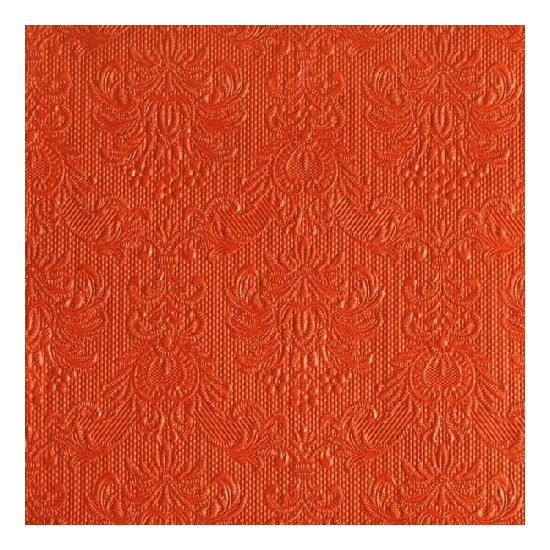 Servetten - 15x st - oranje - barok - 33 x 33 cm - 3-laags - papier - lunchservetten -