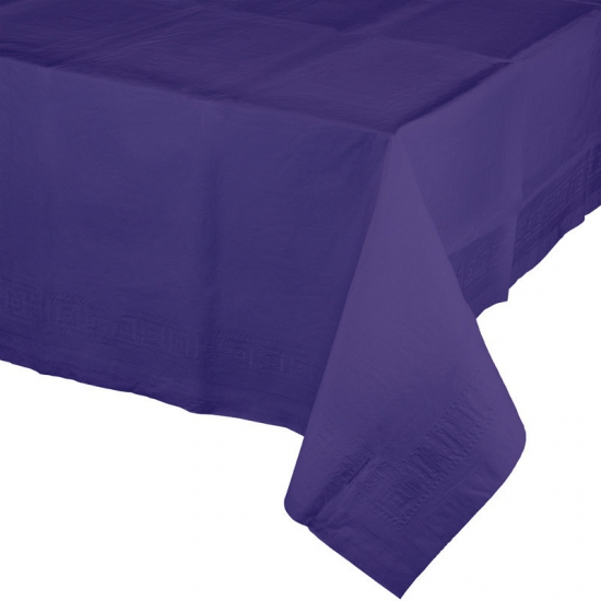 Party/verjaardag Tafelkleed - paars - 274 x 137 cm - tafellaken van papier - Gedekte tafel -
