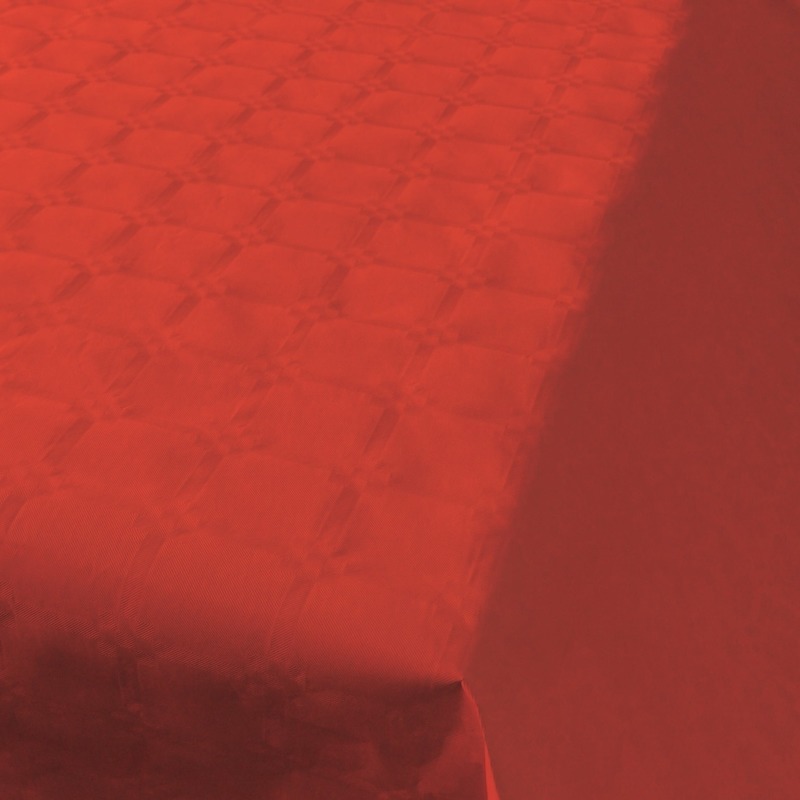 Tafellaken/tafelkleed rol papier - 800 x 118 cm - rood - Lange tafels - Damast papier -