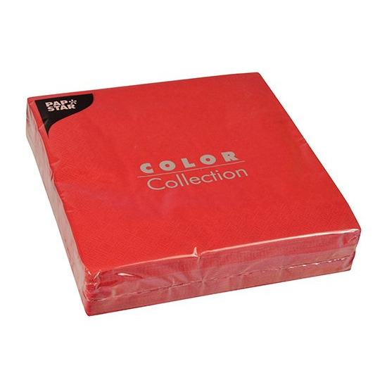 Servetten - 50x - rood - 40 x 40 cm - papier - lunch/diner servetten - feestservetten -
