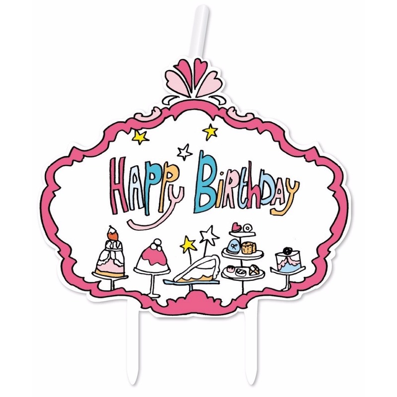 Kaarsje Jill happy birthday verjaardag -