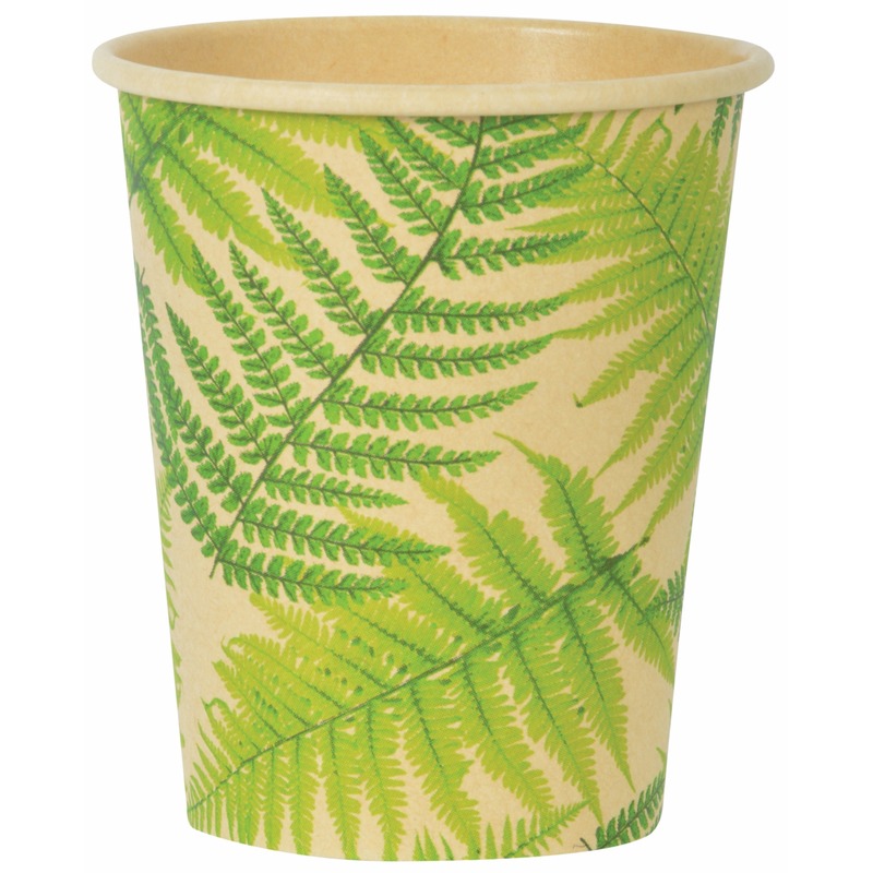 Varenblad eco thema drinkbekers 10x stuks 240 ml van karton -