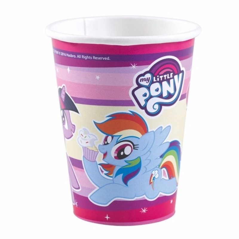 My Little Pony thema drinkbekers 8x stuks -