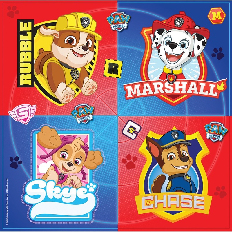 16x Paw Patrol thema feest servetten 23 cm -