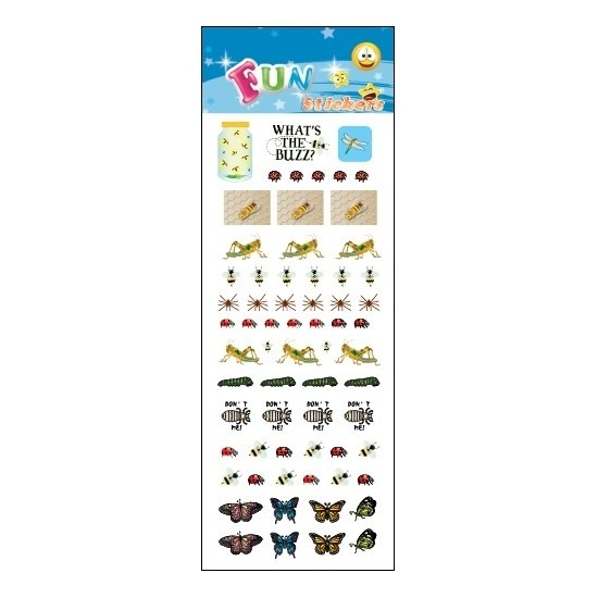 Stickervel insecten -